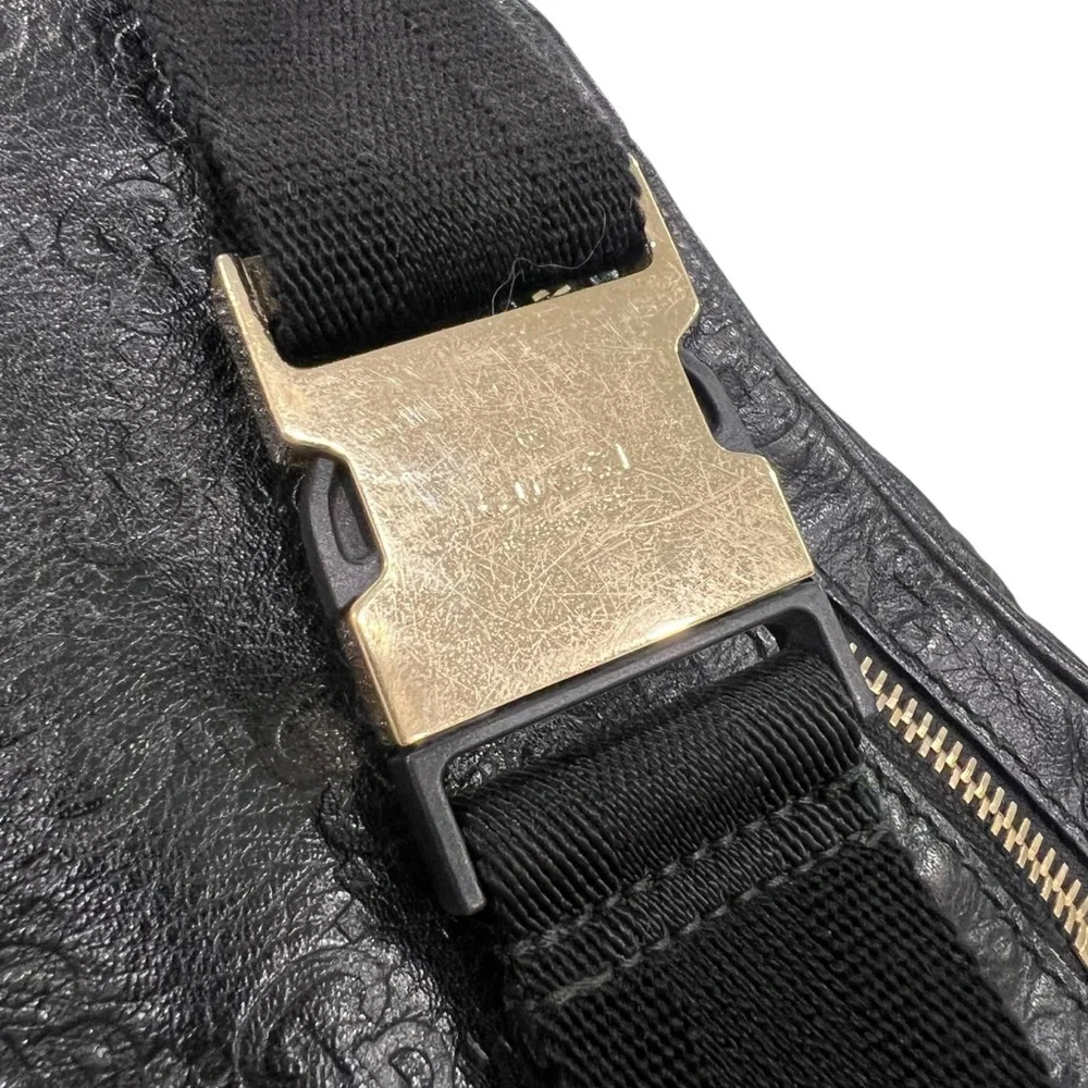 Gucci Monogram Leather Crossbody Belt Bag - Picture 9 of 9